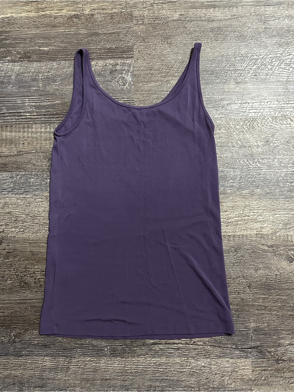 Eileen Fisher Stretch 100% Silk Jersey Long Cami Violette - XS - Picture 2 of 7
